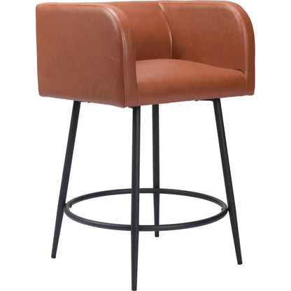 Horbat Faux Leather Counter Stool (Set of 2)