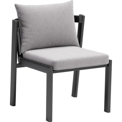 Horizon Aluminum Gray Dining Chair 2PC