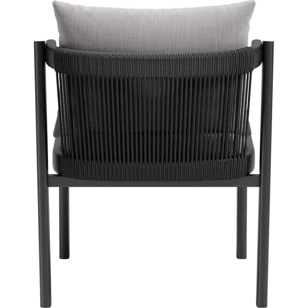 Horizon Aluminum Gray Dining Chair 2PC