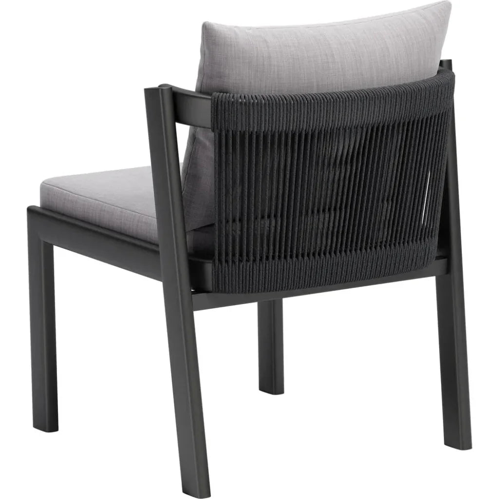Horizon Aluminum Gray Dining Chair 2PC