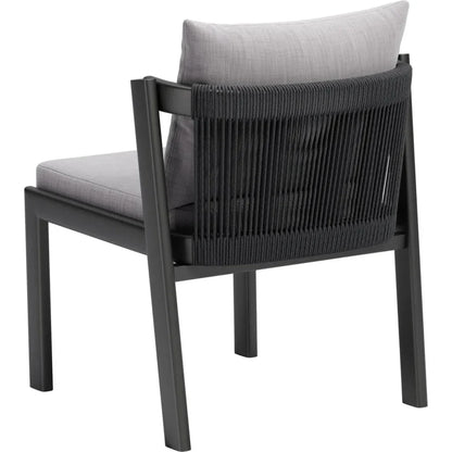 Horizon Aluminum Gray Dining Chair 2PC