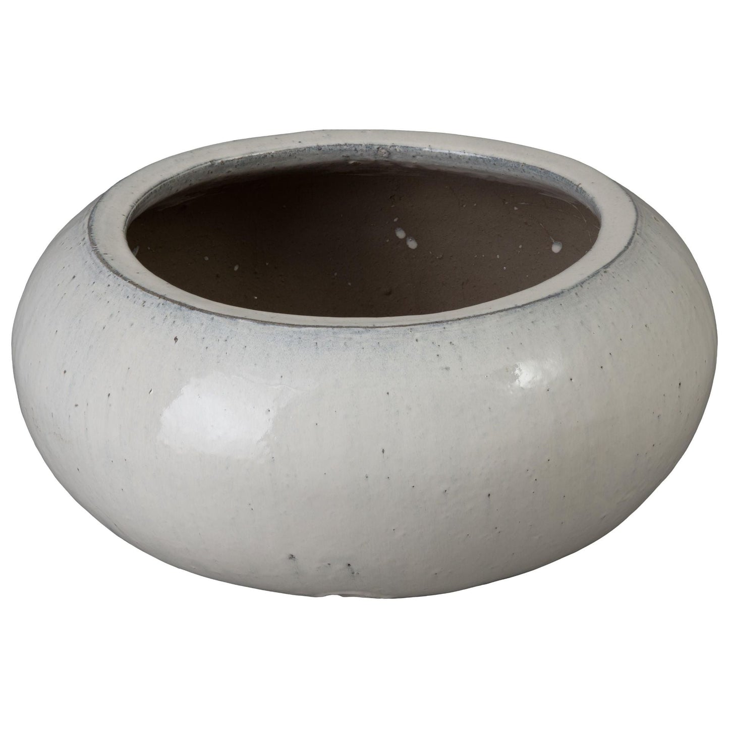 Hose Moon White Ceramic Outdoor Planter
