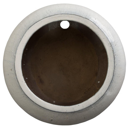 Hose Moon White Ceramic Outdoor Planter