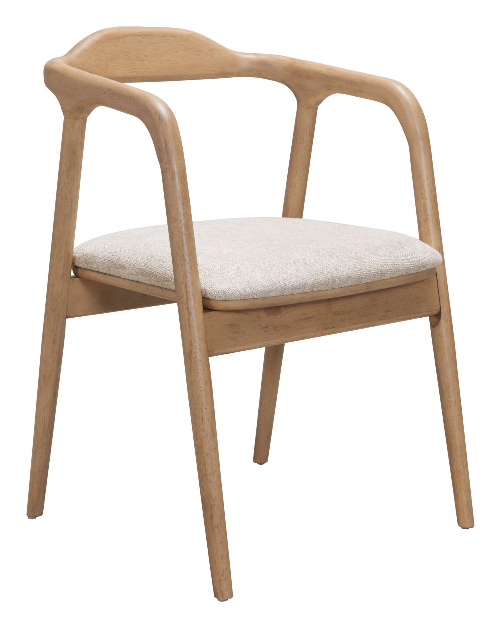 Hosoi Beige Fabric Dining Chair