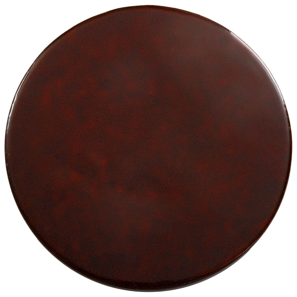 Hourglass Red Ceramic Garden Stool