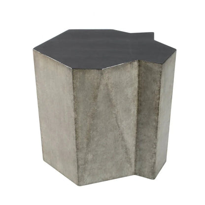 Hudson Wooden Geometric Side Table