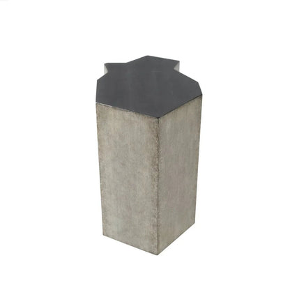 Hudson Wooden Geometric Side Table