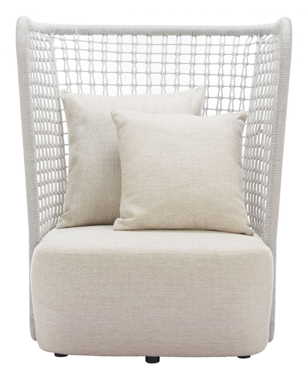 Hudu Olefin Fabric Outdoor Accent Chair