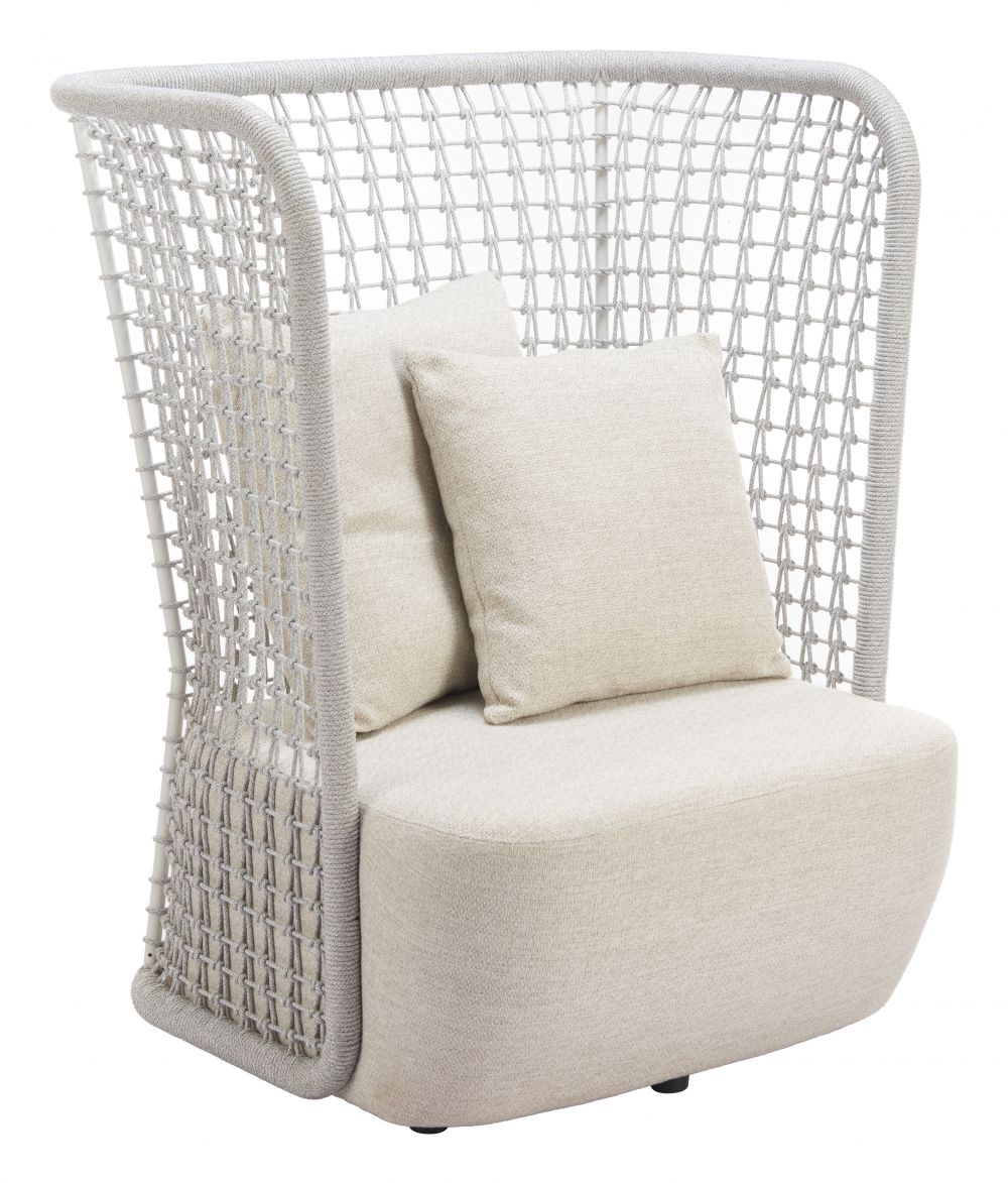 Hudu Olefin Fabric Outdoor Accent Chair