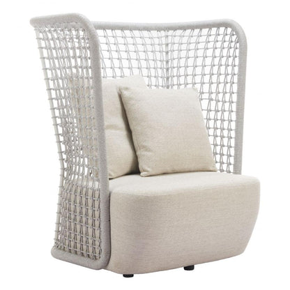 Hudu Olefin Fabric Outdoor Accent Chair