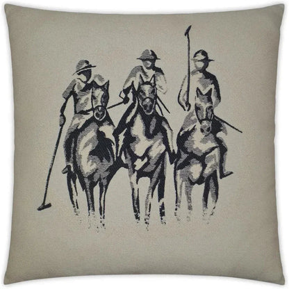 Hurlingham Black Throw Pillow With Insert
