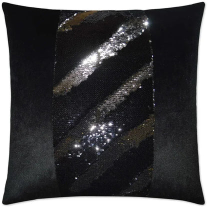Hylee II Black Throw Pillow With Insert