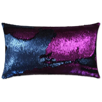 Hylee Lumbar Magenta Blue Throw Pillow Insert