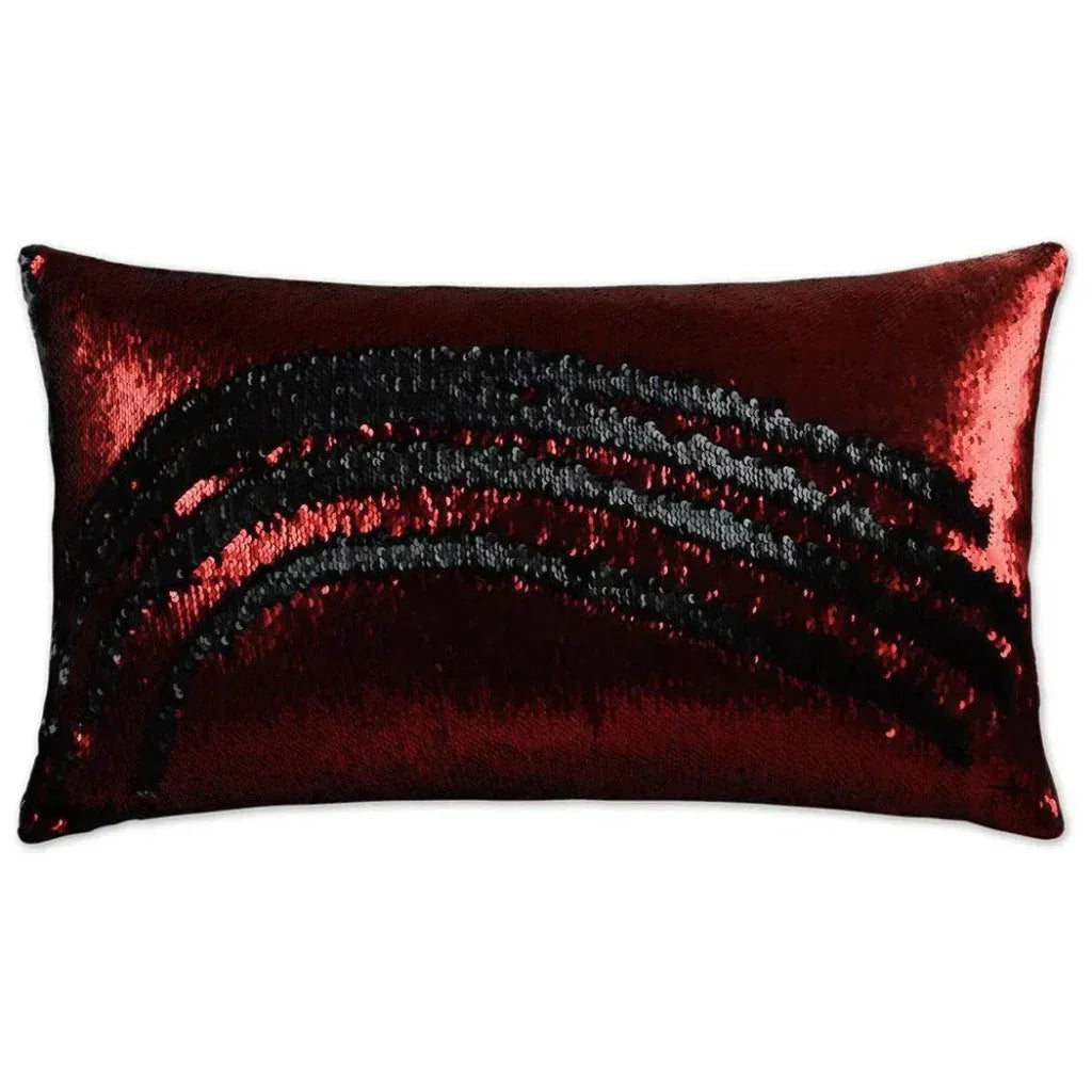 Hylee Lumbar Sangria Red Throw Pillow Insert