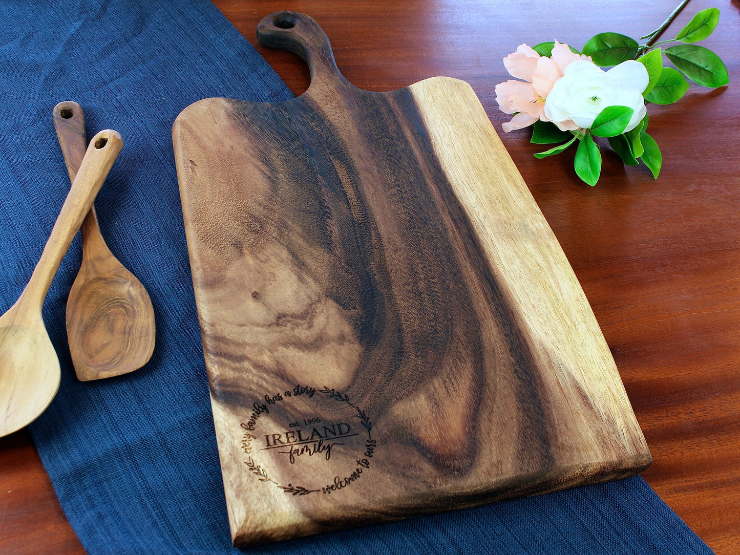Extra Large Live Edge Handled Board