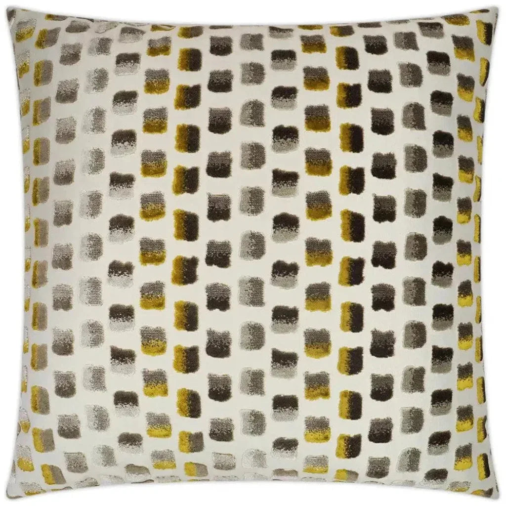 Impasto Mustard Textured Tan Large Throw Pillow Insert