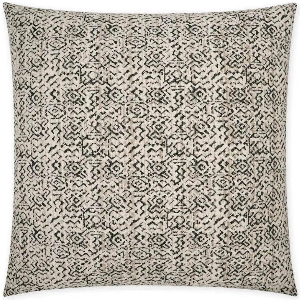 Inca Pebble Black Tan Taupe Large Throw Pillow Insert