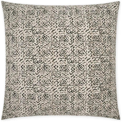 Inca Pebble Black Tan Taupe Large Throw Pillow Insert