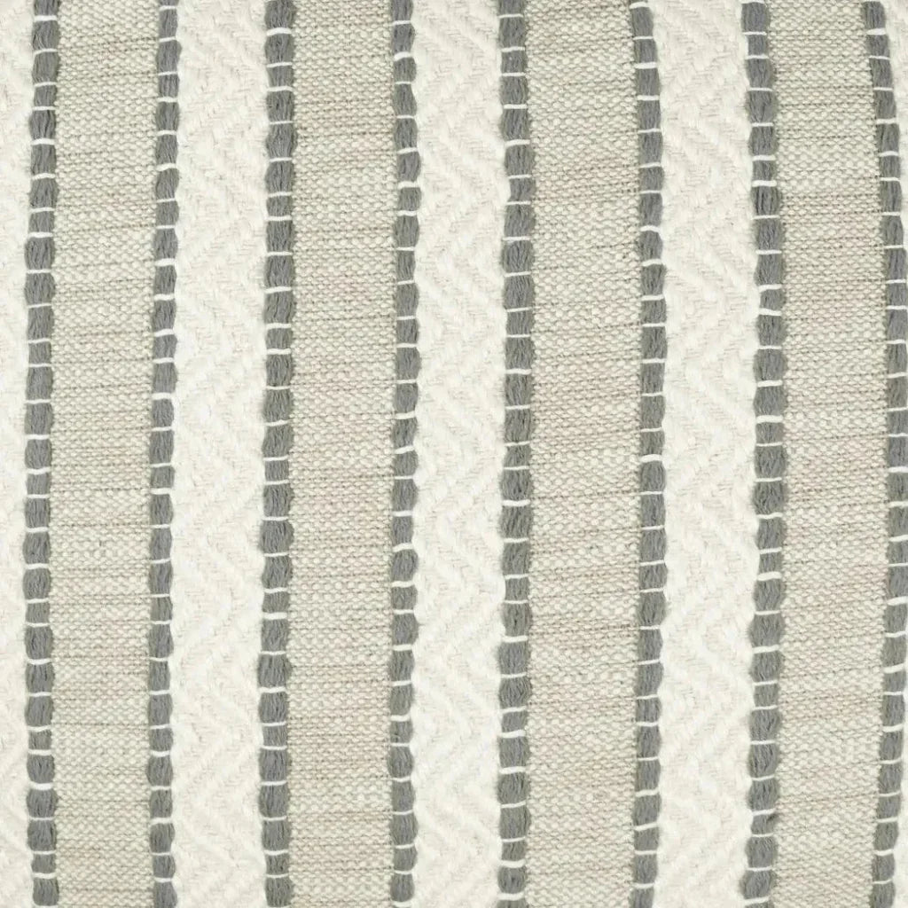Inca Trail Fog Stripes Taupe Large Throw Pillow Insert