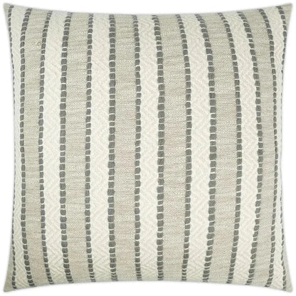 Inca Trail Fog Stripes Taupe Large Throw Pillow Insert
