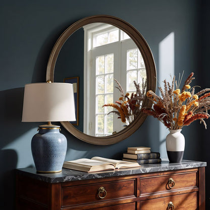 Inikas Wood Frame Wall Mirror