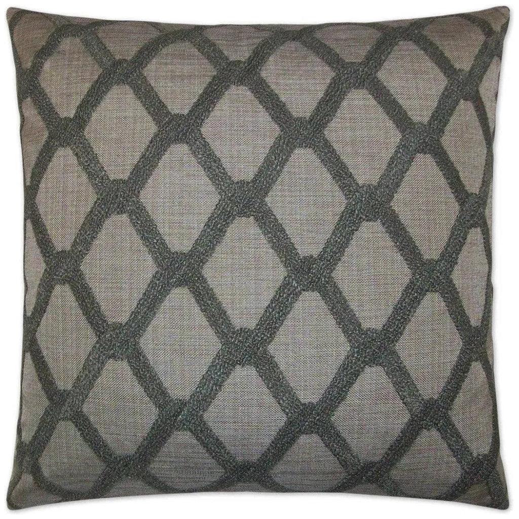 Intertwine Grey Throw Pillow With Insert