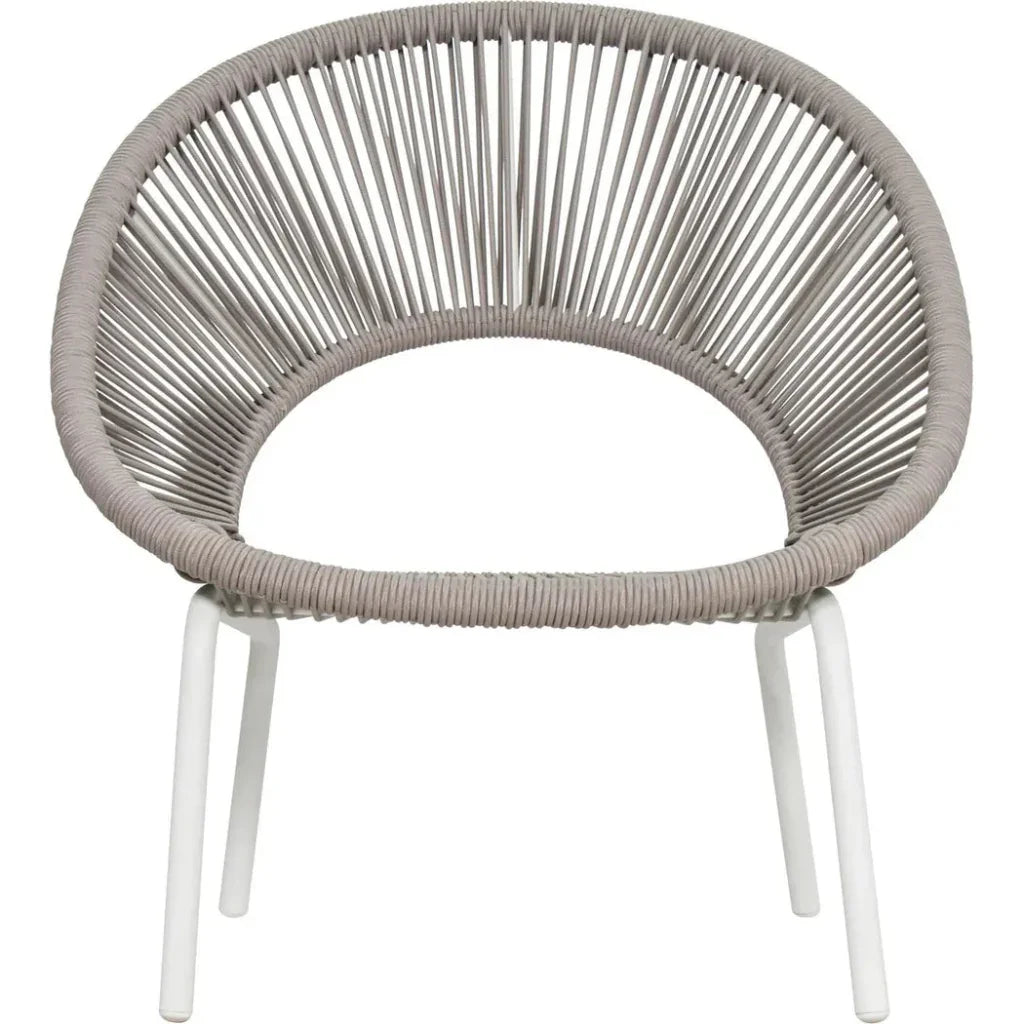Ionian Lounge Chair - White Outdoor Accent Chair