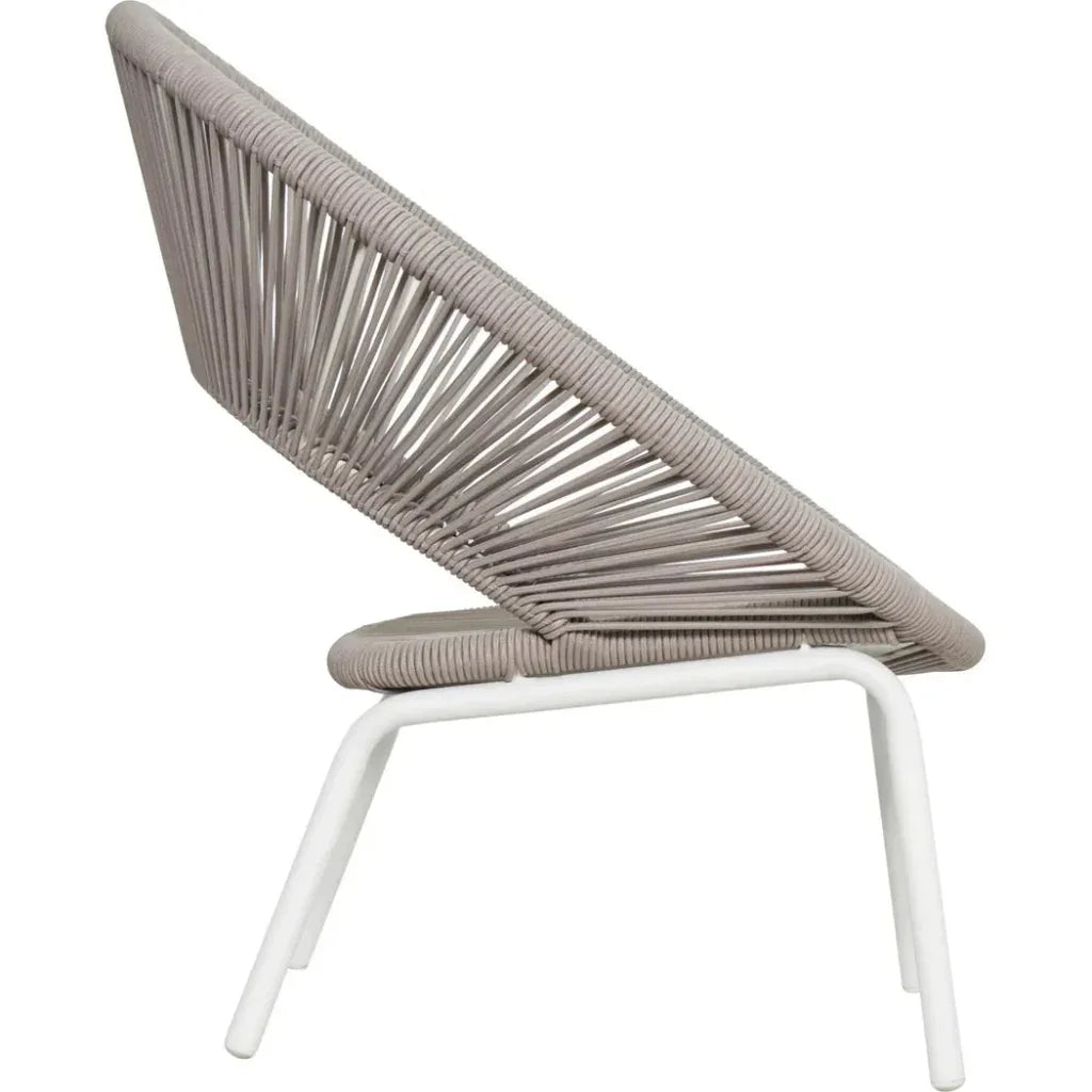 Ionian Lounge Chair - White Outdoor Accent Chair