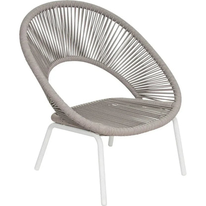 Ionian Lounge Chair - White Outdoor Accent Chair