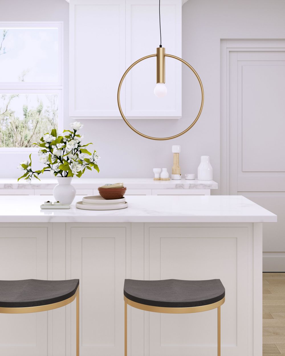 Irenza Brass Ceiling Lamp