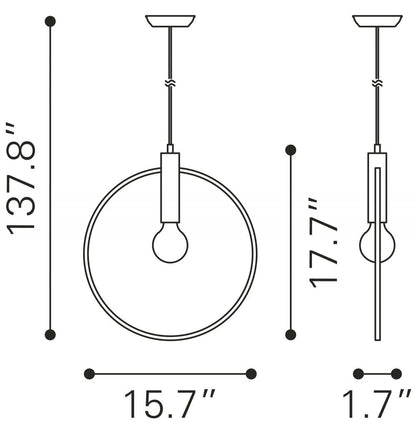 Irenza Brass Ceiling Lamp