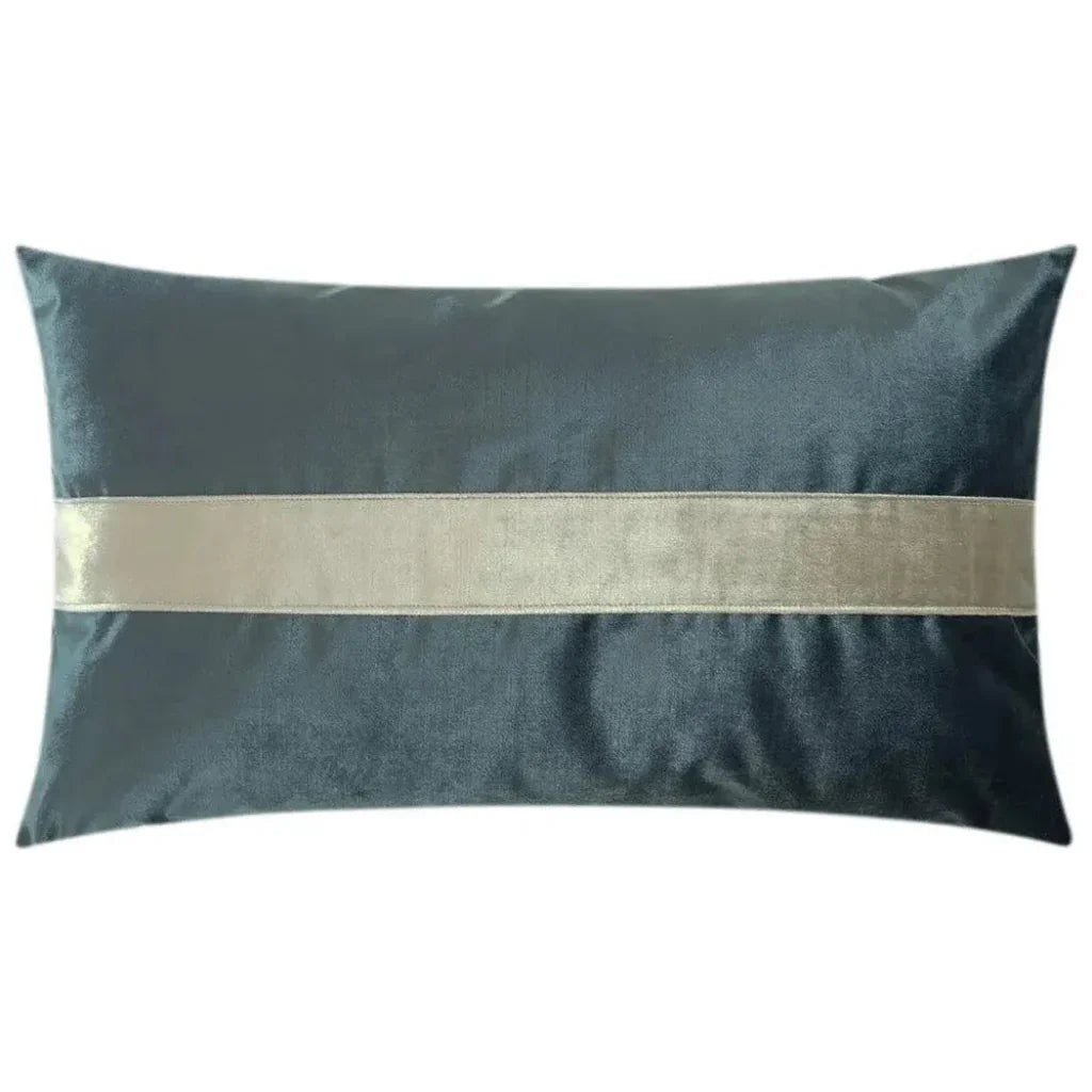 Iridescence Band Lumbar Baltic Blue Throw Pillow Insert