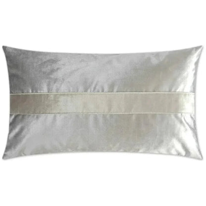 Iridescence Band Lumbar Silver Throw Pillow Insert