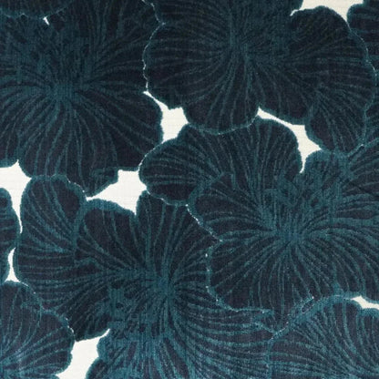 Irinia Sapphire Floral Blue Large Throw Pillow Insert