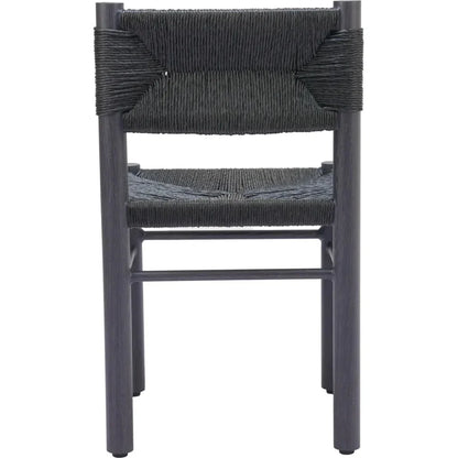 Iska Aluminum Black Armless Dining Chair 2PC