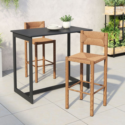 Iska Aluminum Outdoor Barstool 2PC