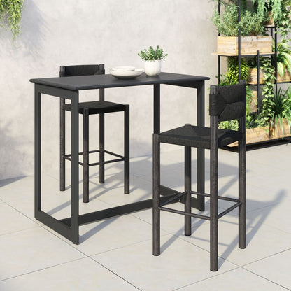Iska Aluminum Outdoor Barstool 2PC