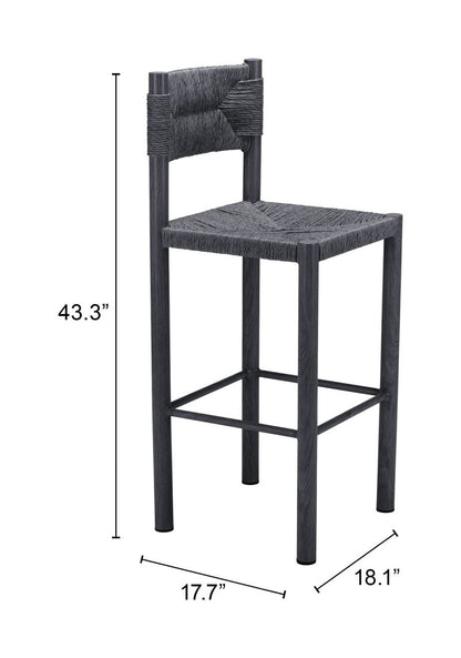 Iska Aluminum Outdoor Barstool 2PC