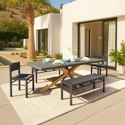 Iska Aluminum Outdoor Bench