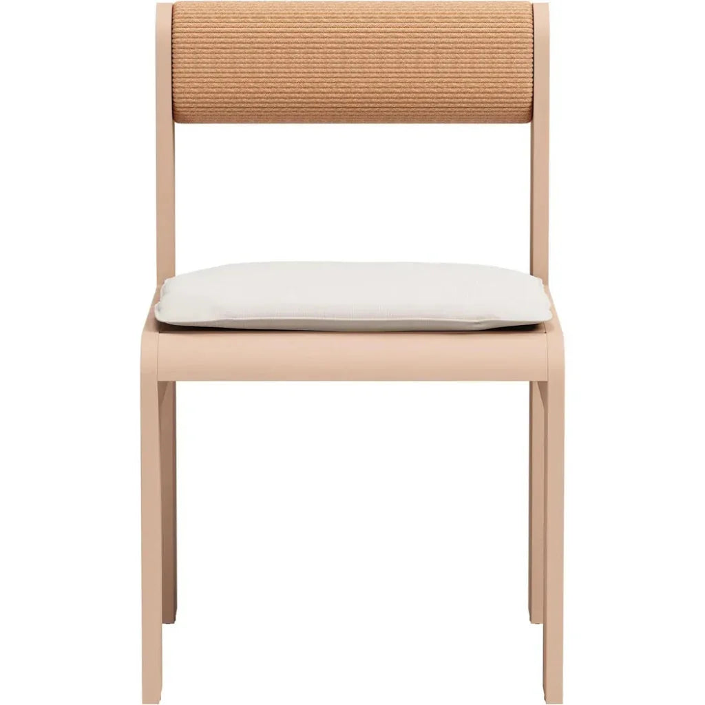 Island Aluminum Brown Dining Chair 2PC