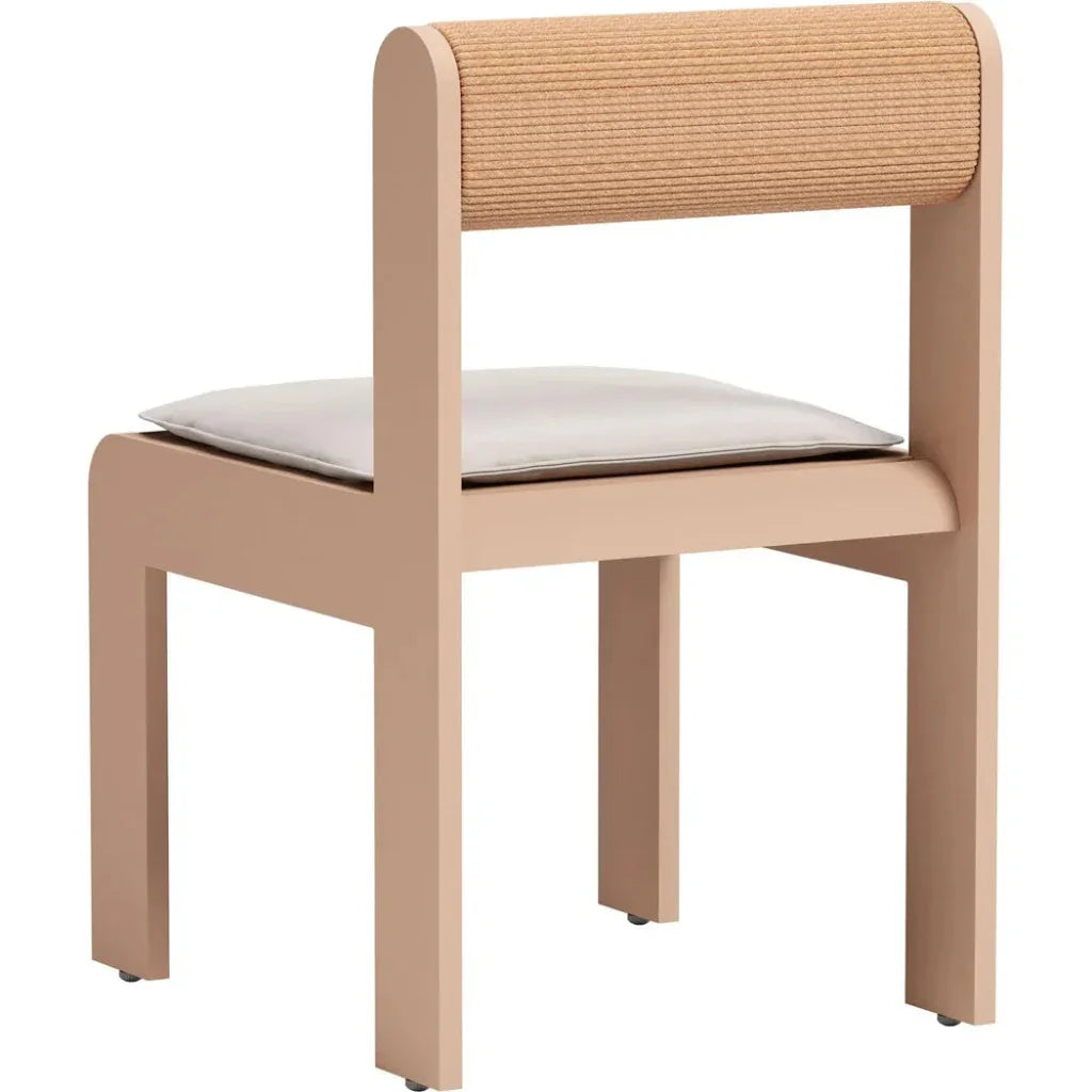 Island Aluminum Brown Dining Chair 2PC