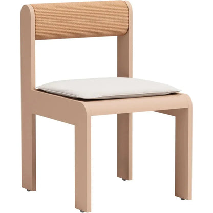 Island Aluminum Brown Dining Chair 2PC