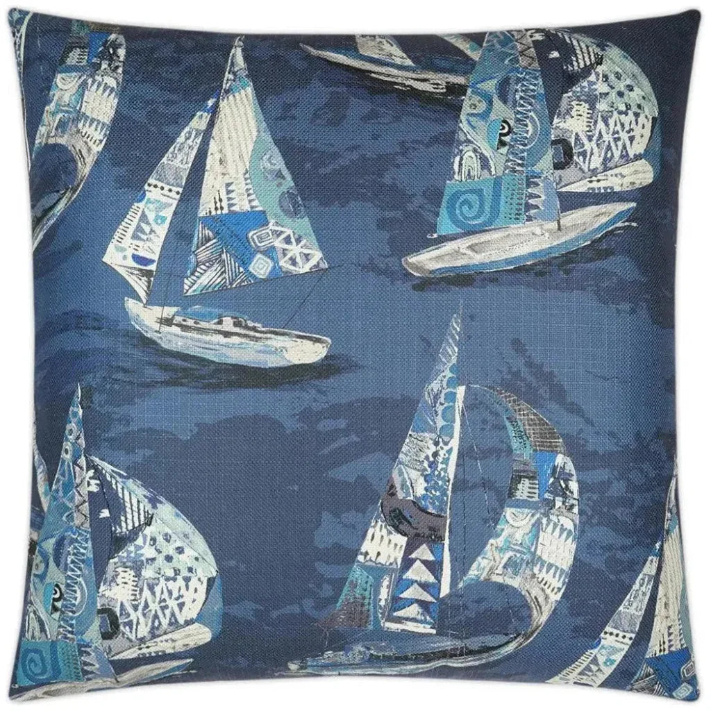 Islander Nautical Blue Large Throw Pillow Insert