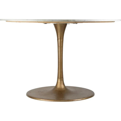 Ithaca Dining Table White & Gold