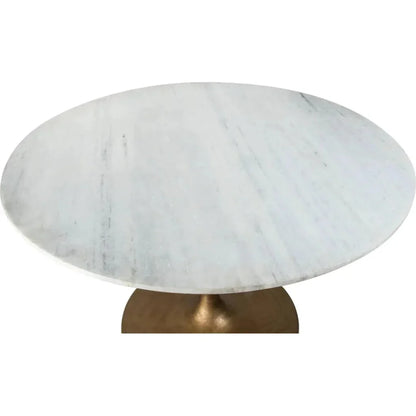 Ithaca Dining Table White & Gold