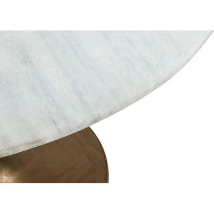 Ithaca Dining Table White & Gold