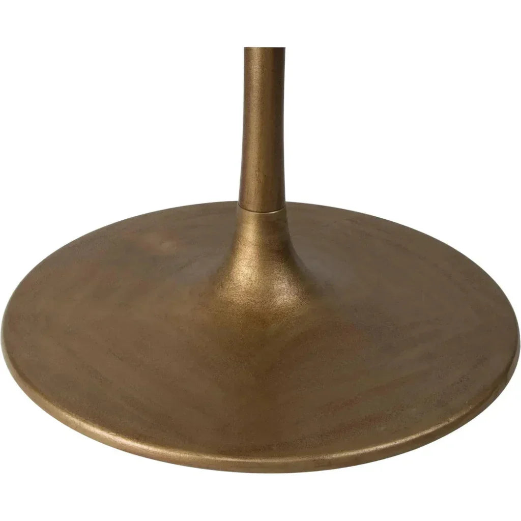 Ithaca Dining Table White & Gold
