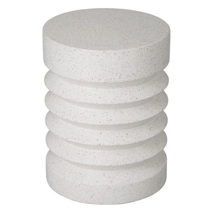 Jag 18.5 in. Round Pale Green Terrazzo Garden Stool