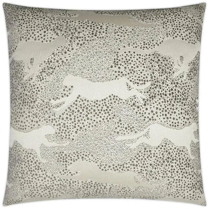 Jaglion Novelty Glam Silver Large Throw Pillow Insert
