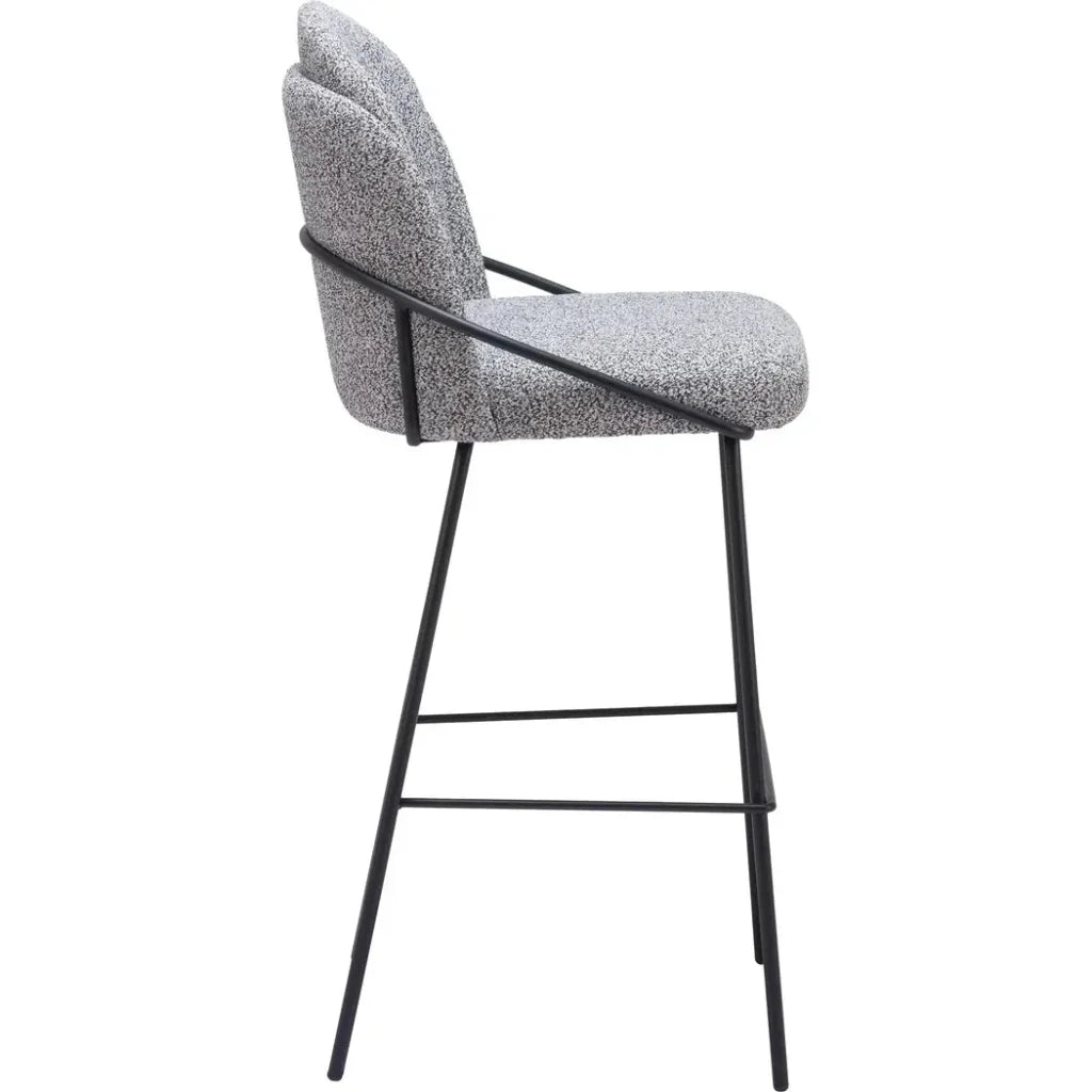 Jambi Grey Fabric Barstool (Set of 2)